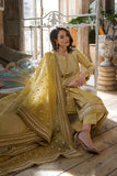 3 Piece Embroidered Lawn Suit with Organza dupatta SB62