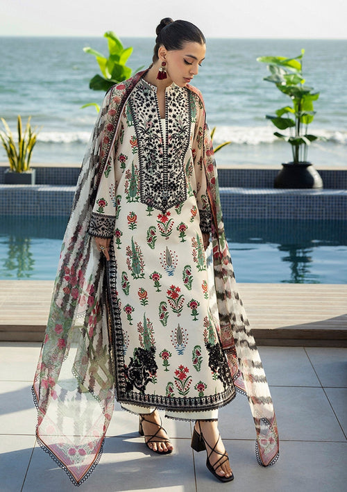 EMBROIDERED PRINTED UNSTITCHED LILEN  203