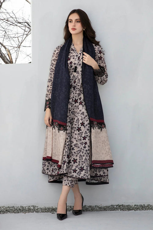 KARANDI 3PC PRINTED SHIRT WITH KARANDI PRINTED DUAPTTA AND TROUSER-254