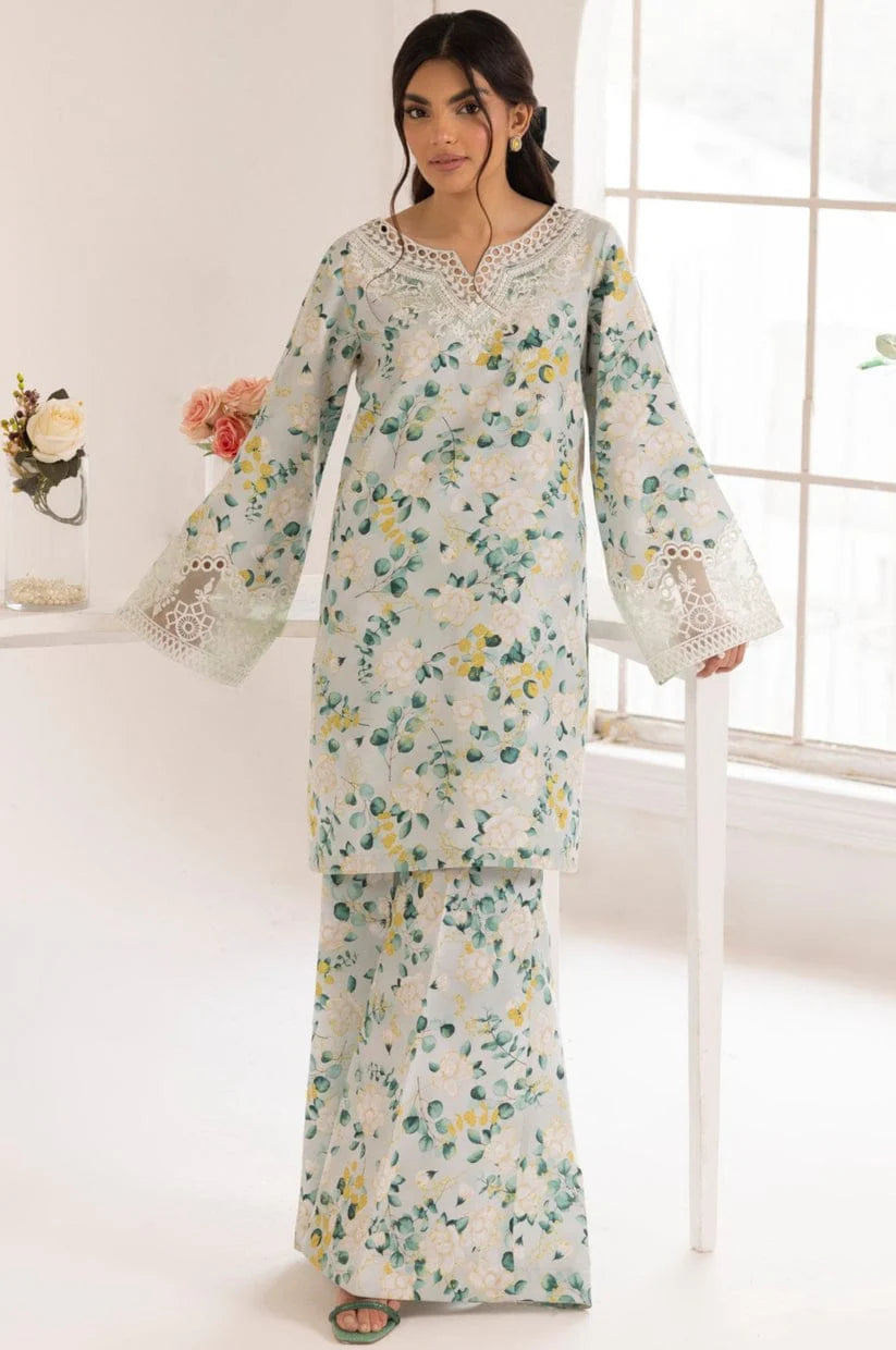 EMBROIDERED PRINTED UNSTITCHED LILEN 207