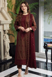 ASIM JOFA - 3PC LAWN EMBROIDERED SHIRT WITH CHIFFON EMBROIDERED DUPATTA AND TROUSER - AJ2556