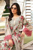 3 Pcs Digital Printed Lawn Shirt Trouser and Dupatta with Embroidered Patches MB425