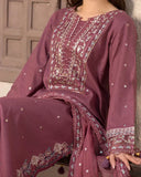 Dhanak-3PC Embroidered Shirt with Chiffon Embroidered Dupatta-1321W