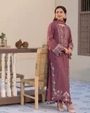 Lawn-3PC Embroidered Shirt with Chiffon Embroidered Dupatta- 1321
