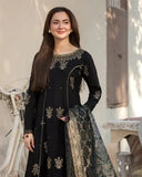 Dhanak -3PC Embroidered Shirt with Digital Printed Silk Dupatta-109
