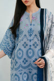 3 Pc Embroidered Lawn Shirt with Printed Polly Lawn Dupatta CO 2610