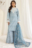 Unstitched 3 Pcs Digital Printed And Embroidered Lawn Suit With Silk Dupatta MB 442
