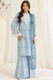 Unstitched 3 Pcs Digital Printed And Embroidered Lawn Suit With Silk Dupatta MB 442