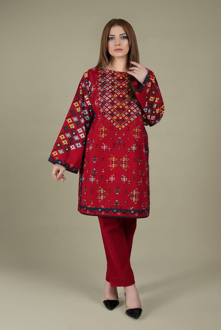 2 Piece Embroidered Lawn Shirt and Trouser KS 760