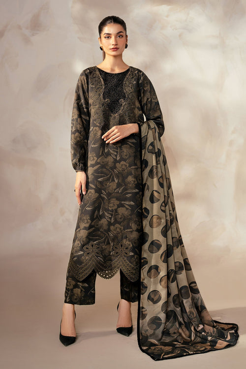BAROQUE UNSTITCHED LILEN PRINTED SUTE 201