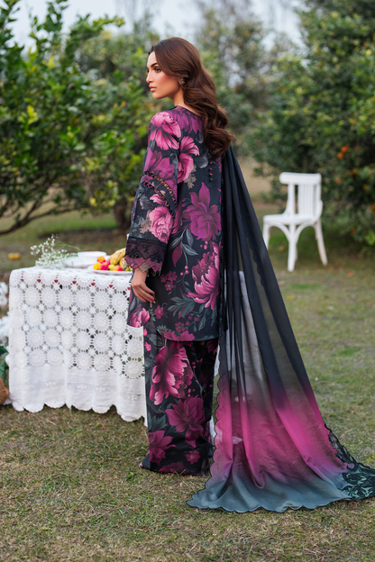 EMBROIDERED PRINTED UNSTITCHED LILEN  204