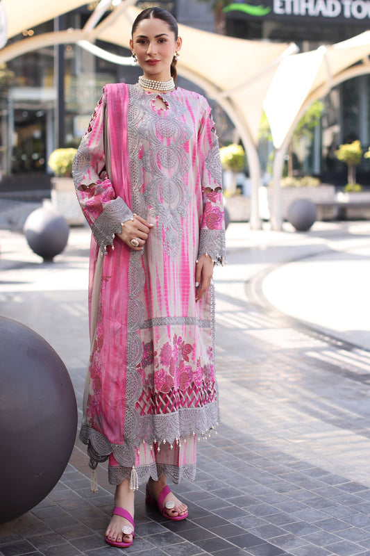 EMBROIDERED PRINTED UNSTITCHED LILEN  211