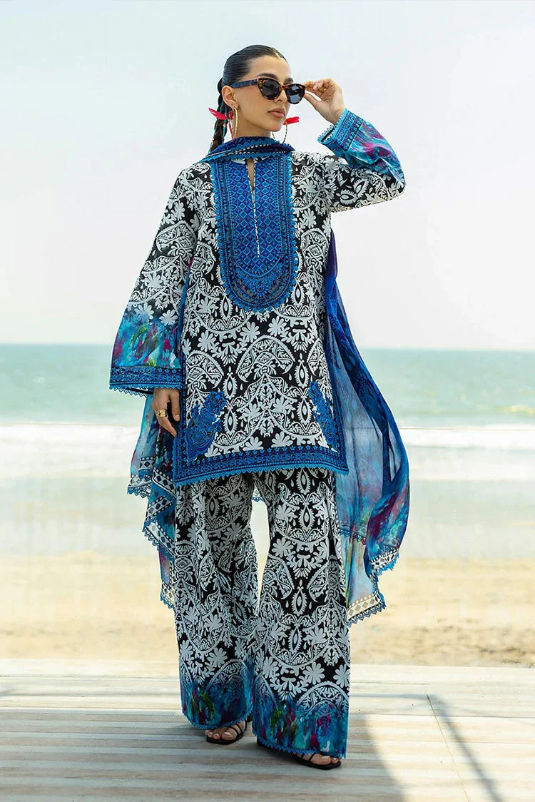 EMBROIDERED PRINTED UNSTITCHED LILEN  212