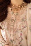 QALAMKAR - 3PC LAWN EMBROIDERED SHIRT WITH COTTON NET EMBROIDERED DUPATTA AND TROUSER - 10013
