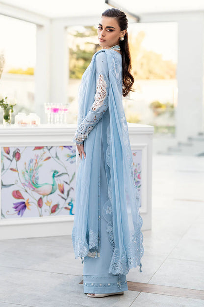 3 Pc Embroidered Lawn Shirt with Embroidered Chifoon Dupatta With Patches CS2645
