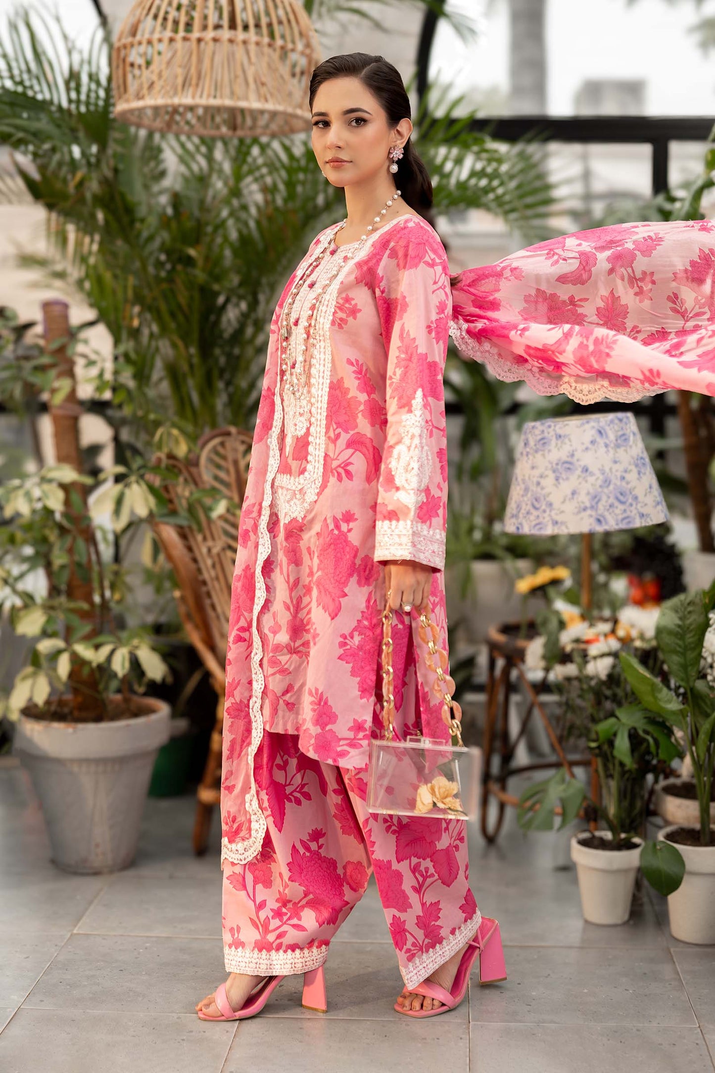 EMBROIDERED PRINTED UNSTITCHED LILEN  202
