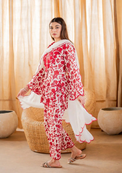 Digital Printed Lawn Shirt  Digital Printed Lawn trouser  Digital Printed Monar Dupatta