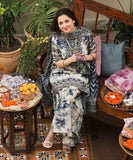 3PC-Printed Lawn Shirt With Voile Printed Dupatta-1542