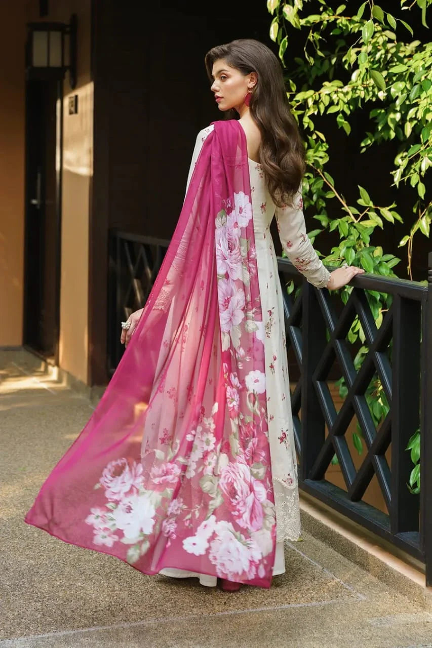EMBROIDERED PRINTED UNSTITCHED LILEN  205