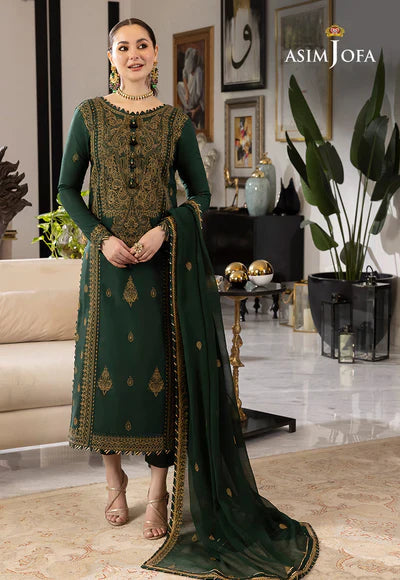 Dhanak 3PC Embroidered With Chiffon Embroidered Dupatta-244