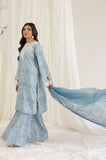Unstitched 3 Pcs Digital Printed And Embroidered Lawn Suit With Silk Dupatta MB 442