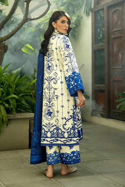 Unstitched 3 Pcs Digital Printed Lawn Suit with Printed Lawn Dupatta ZC 424